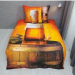 P.S. bavlna licenční povlečení 3D pivo 140x200x70x90 – Zboží Dáma