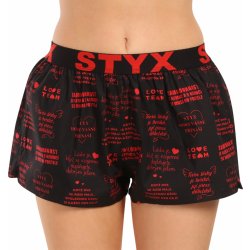 Styx Dámské trenky art sportovní guma Valentýn texty (T1757)