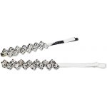 Štrasové pérko do vlasů 2kusy - stříbrné - 1 – Zboží Dáma