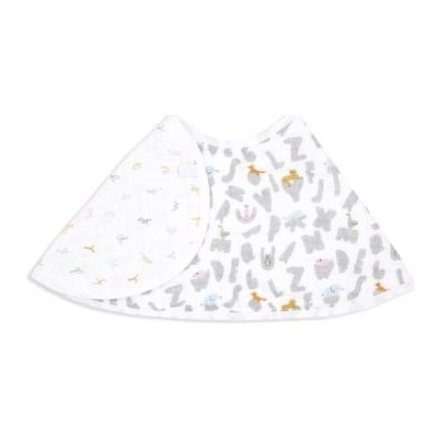 Aden + anais™ essential s cotton muslin baby bib alpha bet animals