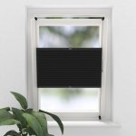 SOLUNA Plisé žaluzie denní 40 x 130 cm černé – Zboží Mobilmania