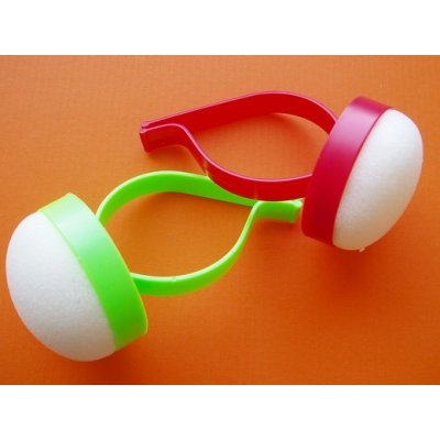 Lepaso Jehelníček na ruku plastový červený semiš (2ks/bal.) – Zboží Dáma