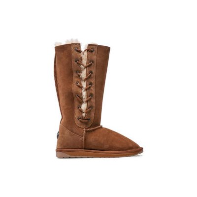 EMU Australia Boty Platinum Hi Lace WP11872 hnědá – Zboží Mobilmania