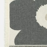 Marimekko Bavlněná deka Unikko antracitová a bílá 150x220 – Hledejceny.cz