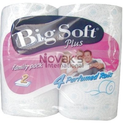 Big Soft Plus parfemovaný 2-vrstvý 4 ks