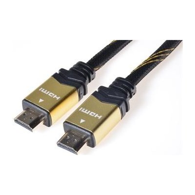 PremiumCord GOLD HDMI + Ethernet kabel, zlac., 1m - kphdmet1 – Zboží Živě