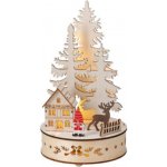 Harasim velkoobchod Dřevěný stromeček B, LED, časovač, 20 cm – Hledejceny.cz