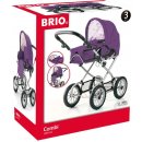 Kočárek pro panenky BRIO Combi fialový + přebalovací taška