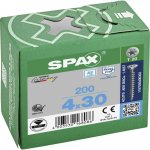 SPAX 1197000400303 R 88091 Senkkopf T-STAR šroub do dřeva 4 mm 30 mm T-STAR plus nerezová ocel A2 200 ks – Hledejceny.cz