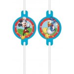Procos EKO papírová brčka Mickey Mouse Rock the House 4 ks – Zboží Dáma