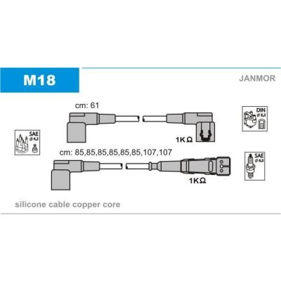 JANMOR Sada kabelů pro zapalování JNM M18 – Hledejceny.cz
