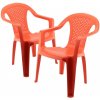 Dětský zahradní nábytek Progarden Sada 2 židličky červená