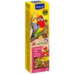 Vitakraft KRÄCKER tyčinky STŘEDNÍ PAPOUŠEK mandle & fík 180g – Zboží Dáma
