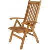 Zahradní židle a křeslo Teakové polohovací jídelní křeslo Ascot Barlow Tyrie 59,6x64,2x113,6 cm (1ASR)