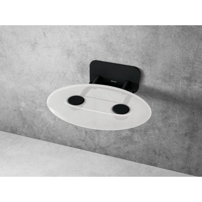 Ravak Ovo P II sprchové sedátko sklopné 41 x 35 cm bílá B8F0000057 – Zboží Mobilmania