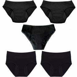 Mena by Moio sada menstruačních kalhotek Full Midi Bikini 5 ks