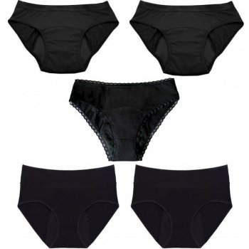 Mena by Moio sada menstruačních kalhotek Full Midi Bikini 5 ks