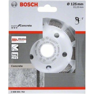 Diamantový brusný hrnec Bosch Expert for Concrete - pr. 125x22.23/5.0mm, 2-řadý segment – Hledejceny.cz