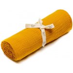 ESECO BIO Mušelínová osuška Mustard Mušelín 120x120 cm – Zboží Dáma
