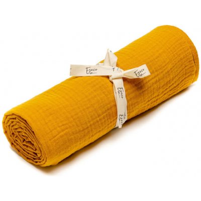 ESECO BIO Mušelínová osuška Mustard Mušelín 120x120 cm – Zboží Dáma