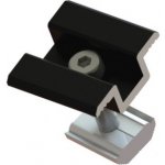 Držák středový - Zapuštěný 30-35mm ČERNÝ pro solární panely na lištu, hliníkový; TP-IC-30/35B – Zboží Živě