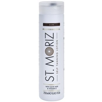 St. Moriz Self Tanning samoopalovací mléko odstín Dark (With Olive Milk and Vitamin E) 250 ml