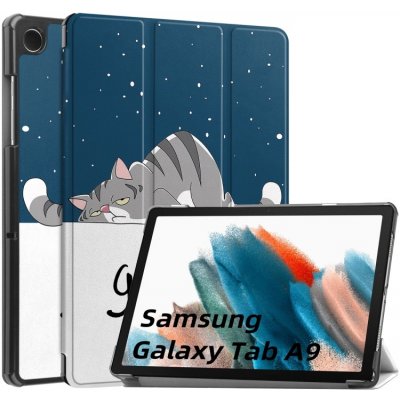 Protemio Art Zaklápaci kryt Samsung Galaxy Tab A9 66418 lazy cat