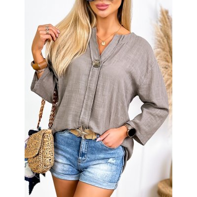 Fashionweek košilová halenka z lehké a příjemné bavlny IT-Denzel two fango – Hledejceny.cz