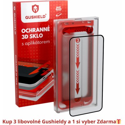 Gushield Ochranné 3D sklo s aplikátorem iPhone X / XS / 11 Pro (čiré) GUG002 – Zboží Živě
