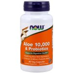Now Aloe 10000 & Probiotics aloe vera s probiotiky 60 rostlinných kapslí – Hledejceny.cz