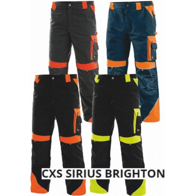 Canis CXS Sirius Brighton kalhoty do pasu černo-oranžové – Zboží Mobilmania