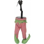 Clayre & Eef Vánoční dekorace Elfovo hýbající se nohy - 30*13*54 cm / 3*AA – Hledejceny.cz