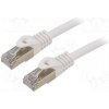 síťový kabel Gembird PP6A-LSZHCU-W-15M Patch, S/FTP, 6a, drát, Cu, LSZH, 15m, bílý