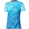 Pánské sportovní tričko Mizuno Pánské tričko Charge Shadow Graphic Tee Blue Glow