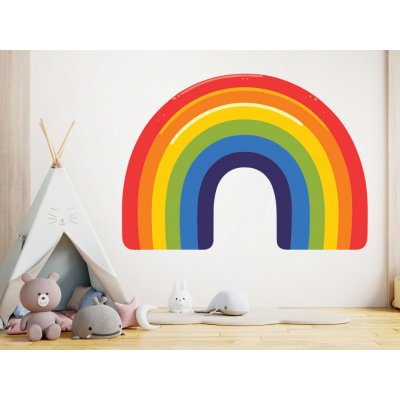 Nalepte.cz samolepka na zeď Pestrá duha arch, rozměry 20 x 14 cm – Zboží Dáma
