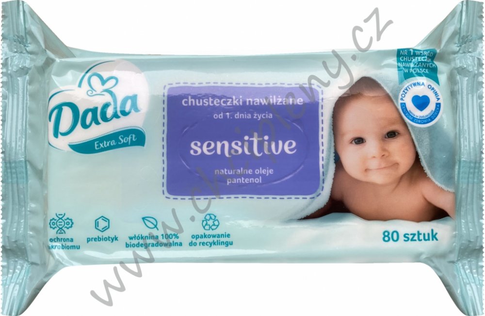 Dada Extra Soft sensitive vlhčené ubrousky 80 ks | Srovnanicen.cz