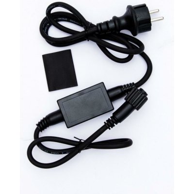 DecoLED DecoLED Zdrojový kabel exteriér černý 1,5m IP67 EFACX11 – Zboží Mobilmania