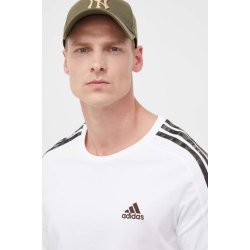 adidas T-shirt Essentials Single Jersey 3-Stripes T-shirt IC9343 bílá