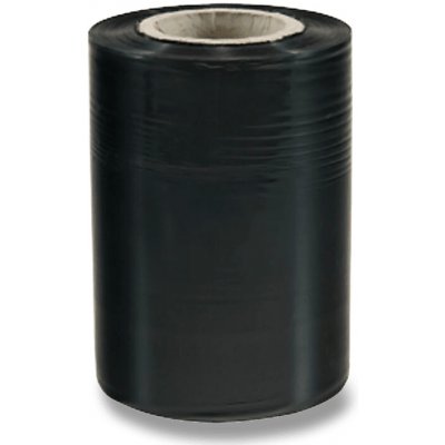 Strečová fólie - role - 20 mikronů, 150 m x 0,1 m, černá – Sleviste.cz