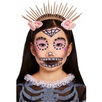 Smiffys Make-up set Den mrtvých pastelově růžový – Zboží Dáma