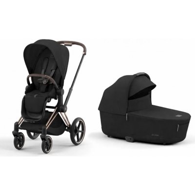 CYBEX Rám Priam 4.0 + Seat Pack + Lux Carry Cot 2025 Sepia Black – Zboží Dáma