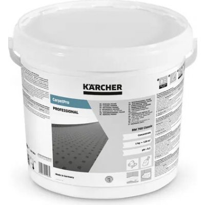 Karcher 6.291-388.0 CarpetPro RM 760 Pulver Classic Prací prášek na čištění koberců a čalounění 10 kg (6.291-388.0) – Zboží Dáma
