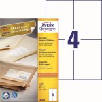Avery Zweckform Etikety 100 listů A4 bílé 105 x1 48 mm univerzální 3483 – Sleviste.cz
