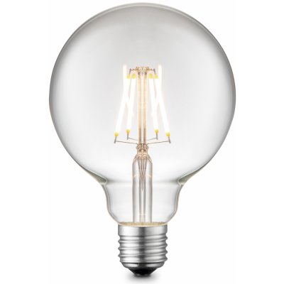 JUST LIGHT LED Filament Globe, E27, průměr 95mm 4W 3000K DIM 08467 LD 08467 Teplá bílá