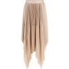 Dámská sukně Guess Irina Asymmetic Pleated Skirt W4Rd85Wfxf2-f9Eq béžový
