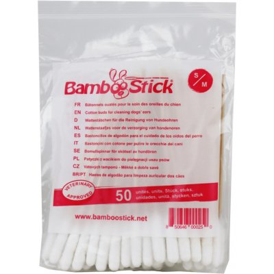 DING WALL Trading Tyčinky vatové BambooStick pro čištění uší 50 ks – Hledejceny.cz