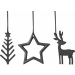 Villeroy & Boch 14-8677-7418 Vánoční ozdoby Christmas Chic, 3 ks. – Hledejceny.cz