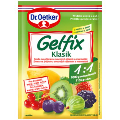 Dr. Oetker Gelfix Klasik směs v prášku na přípravu ovocných džemů a marmelád 20 g – Zboží Mobilmania