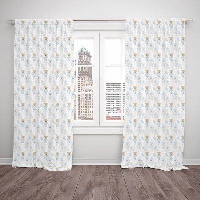 IMPAR Závěsy Tedy bear – blue (Rozměr : 140x250, Materiál: Blackout) – Hledejceny.cz