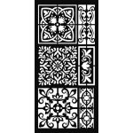 Stamperia Šablona plastová Dlaždičky 12x25 cm – Zboží Dáma